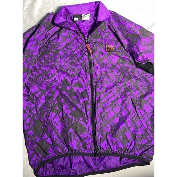 Vintage Illuminite Jacket Women’s Sz Medium Purple Black Zip Up Jacket - Picture 3 of 13